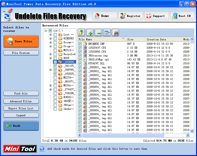 Free disk recovery1