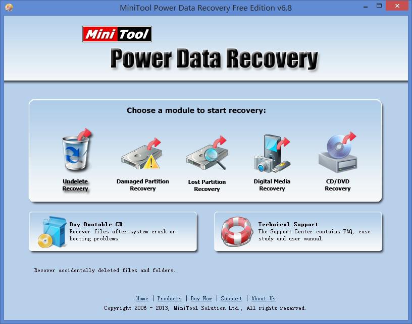 Undelete disk data