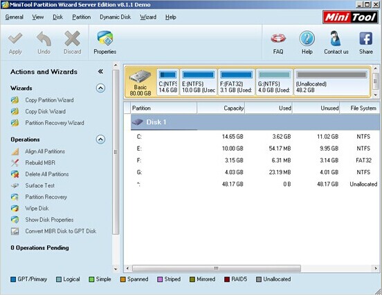 Finish-Windows-Server-2003-lost-partition-recovery-with-MiniTool