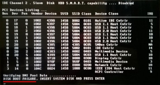 Disk boot failure data recovery-1